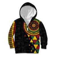 Personalized Adinkra Akan Culture Kid Hoodie Afrikan Colors