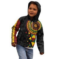 Personalized Adinkra Akan Culture Kid Hoodie Afrikan Colors