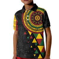 Personalized Adinkra Akan Culture Kid Polo Shirt Afrikan Colors