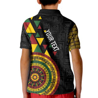 Personalized Adinkra Akan Culture Kid Polo Shirt Afrikan Colors