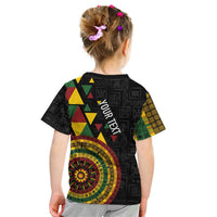 Personalized Adinkra Akan Culture Kid T Shirt Afrikan Colors