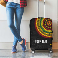 Personalized Adinkra Akan Culture Luggage Cover Afrikan Colors
