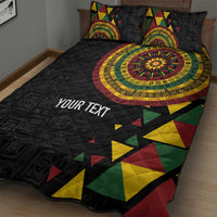 Personalized Adinkra Akan Culture Quilt Bed Set Afrikan Colors
