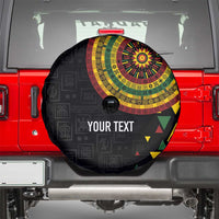 Personalized Adinkra Akan Culture Spare Tire Cover Afrikan Colors