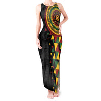 Personalized Adinkra Akan Culture Tank Maxi Dress Afrikan Colors