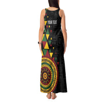 Personalized Adinkra Akan Culture Tank Maxi Dress Afrikan Colors