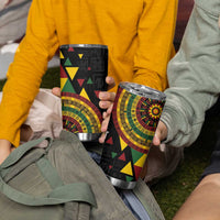 Personalized Adinkra Akan Culture Tumbler Cup Afrikan Colors