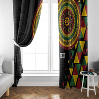 Personalized Adinkra Akan Culture Window Curtain Afrikan Colors
