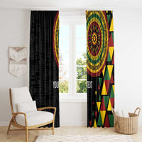Personalized Adinkra Akan Culture Window Curtain Afrikan Colors