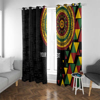 Personalized Adinkra Akan Culture Window Curtain Afrikan Colors