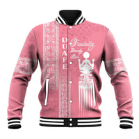 Personalized Adinkra Akan Culture Baseball Jacket Women's Day Duafe Symbol