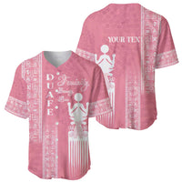 Personalized Adinkra Akan Culture Baseball Jersey Women's Day Duafe Symbol