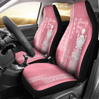 Personalized Adinkra Akan Culture Car Seat Cover Women's Day Duafe Symbol