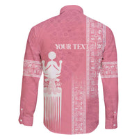 Personalized Adinkra Akan Culture Family Matching Long Sleeve Bodycon Dress and Hawaiian Shirt Women's Day Duafe Symbol