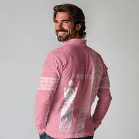 Personalized Adinkra Akan Culture Long Sleeve Polo Shirt Women's Day Duafe Symbol