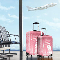 Personalized Adinkra Akan Culture Luggage Cover Women's Day Duafe Symbol