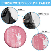 Personalized Adinkra Akan Culture Spare Tire Cover Women's Day Duafe Symbol