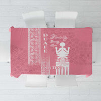 Personalized Adinkra Akan Culture Tablecloth Women's Day Duafe Symbol