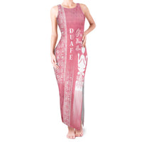 Personalized Adinkra Akan Culture Tank Maxi Dress Women's Day Duafe Symbol