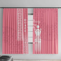 Personalized Adinkra Akan Culture Window Curtain Women's Day Duafe Symbol