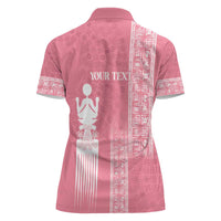 Personalized Adinkra Akan Culture Women Polo Shirt Women's Day Duafe Symbol