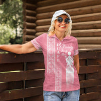 Personalized Adinkra Akan Culture Women Polo Shirt Women's Day Duafe Symbol