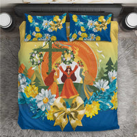 Sverige Glad Midsommar Bedding Set Majstang Dancing