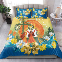 Sverige Glad Midsommar Bedding Set Majstang Dancing
