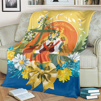 Sverige Glad Midsommar Blanket Majstang Dancing