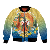 Sverige Glad Midsommar Bomber Jacket Majstang Dancing