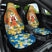 Sverige Glad Midsommar Car Seat Cover Majstang Dancing