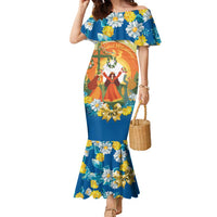 Sverige Glad Midsommar Family Matching Mermaid Dress and Hawaiian Shirt Majstang Dancing