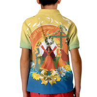 Sverige Glad Midsommar Kid Polo Shirt Majstang Dancing