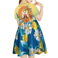 Sverige Glad Midsommar Kid Short Sleeve Dress Majstang Dancing