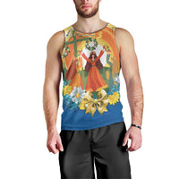 Sverige Glad Midsommar Men Tank Top Majstang Dancing