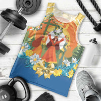 Sverige Glad Midsommar Men Tank Top Majstang Dancing