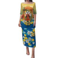 Sverige Glad Midsommar Puletasi Majstang Dancing