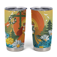 Sverige Glad Midsommar Tumbler Cup Majstang Dancing
