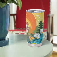 Sverige Glad Midsommar Tumbler Cup Majstang Dancing