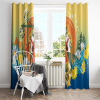 Sverige Glad Midsommar Window Curtain Majstang Dancing