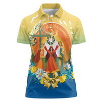 Sverige Glad Midsommar Women Polo Shirt Majstang Dancing