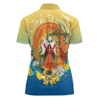 Sverige Glad Midsommar Women Polo Shirt Majstang Dancing