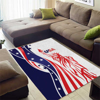Fourth Of July USA Area Rug American Dream - Statue Of Liberty