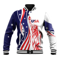 Fourth Of July USA Baseball Jacket American Dream - Statue Of Liberty