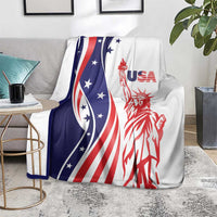 Fourth Of July USA Blanket American Dream - Statue Of Liberty