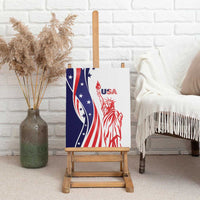 Fourth Of July USA Canvas Wall Art American Dream - Statue Of Liberty