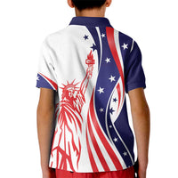 Fourth Of July USA Kid Polo Shirt American Dream - Statue Of Liberty
