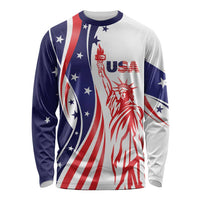 Fourth Of July USA Long Sleeve Shirt American Dream - Statue Of Liberty