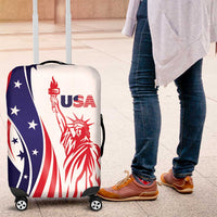 Fourth Of July USA Luggage Cover American Dream - Statue Of Liberty