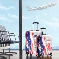 Fourth Of July USA Luggage Cover American Dream - Statue Of Liberty